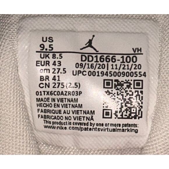 Nike Air Jordan 'Ice Cream' White Pink Green DD1666-100 Men's 9.5 - Picture 9 of 9